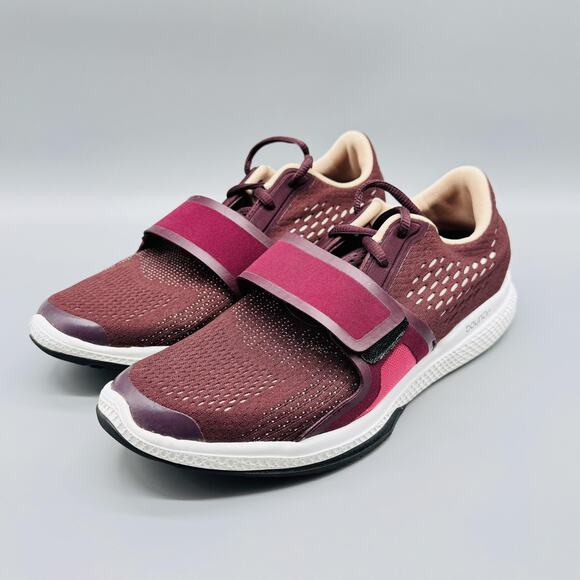 Adidas Shoes Womens 6.5 Red Stella McCartney Bounce Strap Running Sneakers - Picture 4 of 11